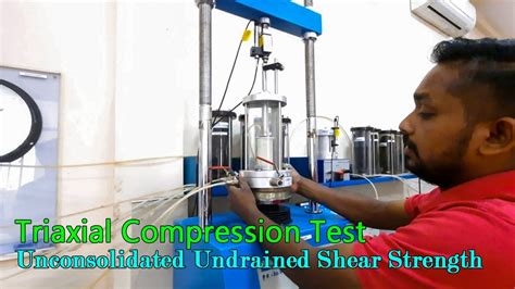 uu triaxial compression test|what is triaxial shear test.